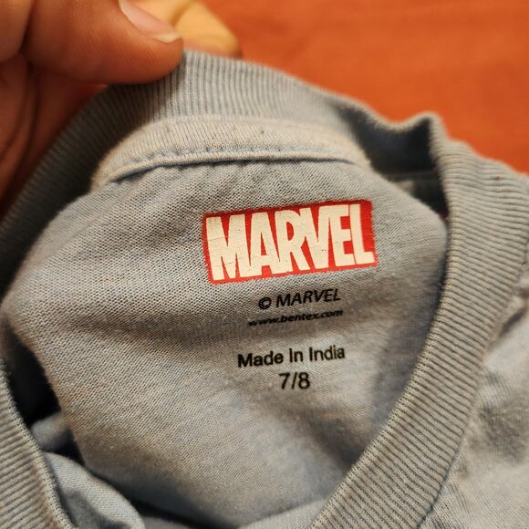 [Bundle of 3] Sz 6/7 Marvel Comic Boy's T-Shirts Captain America Black Panther - Picture 4 of 16